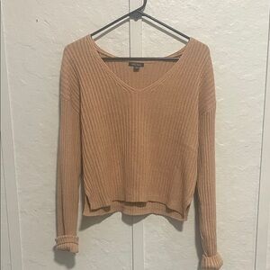 Wild Fable Tan V-Neck Sweater